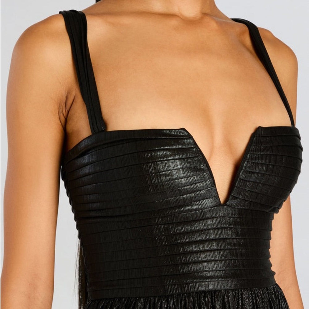 Retrofete Yvonne Shimmering Black Dress - Picture 5 of 6
